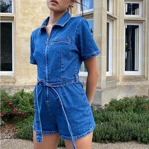 BDG Urban Outfitters Denim Jeans Zipper Romper